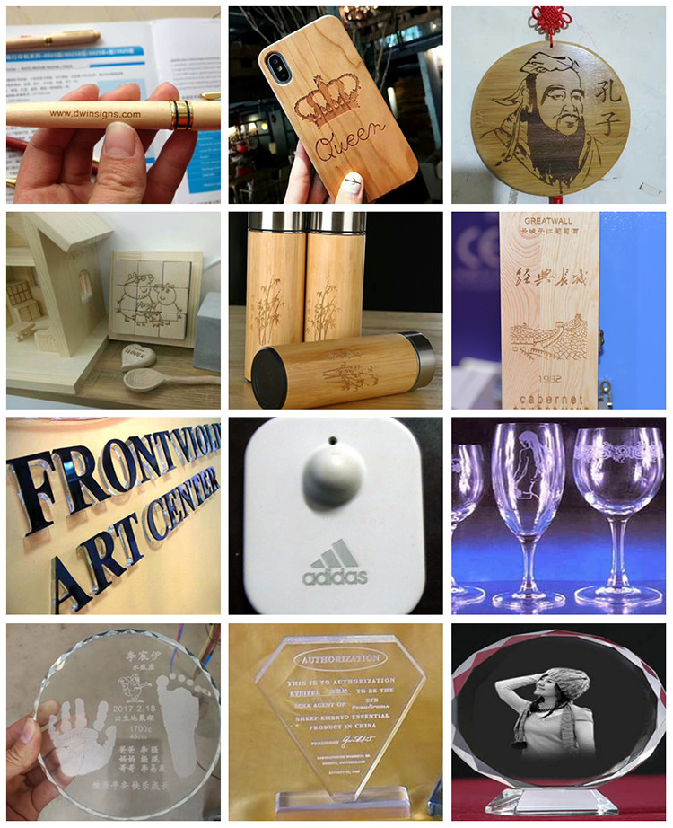 60W 80W Desktop Laser engraving machine for Crystal Trophy 